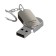 Flash drive maxvi mr, 32 GB, USB2.0, threes up to 25 MB/s, PLO up to 15 Mb/s, silver