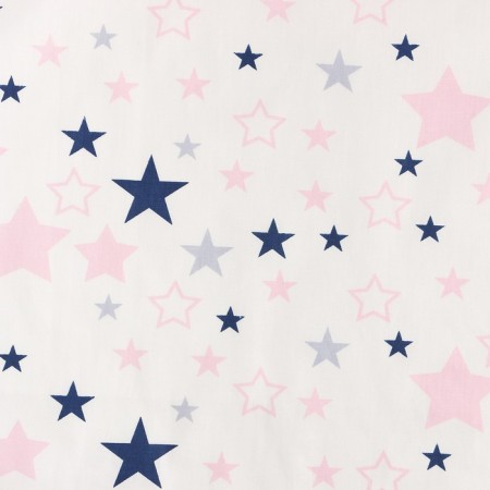 Printed "stars" Sh.160 cm, satin, 100% cotton-1