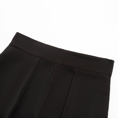 Women's costume (jacket, trousers) minku: Silk pleasure color black, size 46-10