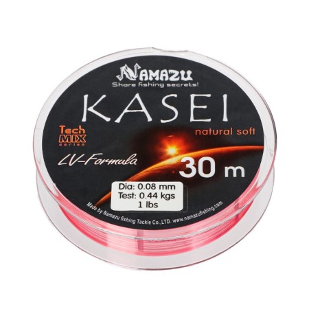 Namazu Kasei fishing line, diameter 0.08 mm, test 0.44 kg, 30 m, red-1