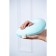 Pillow with gel insert, size 30x30x9 cm, green color