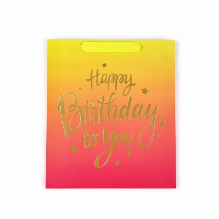 Packet Laminated Vertical Happy Birthday, M 26 x 30 x 9 cm-3