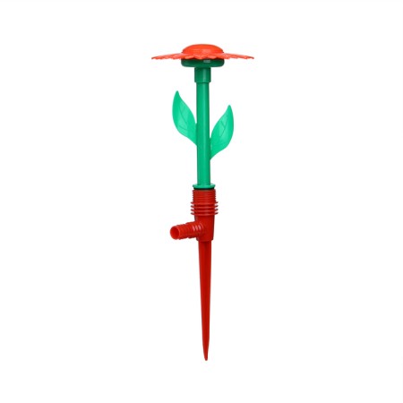 Distant sprayer, 29 cm, peak, fitting under the hose, plastic, mix color, “flower”, Greengo-10