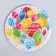 Disposable paper plate "Happy Birthday", balls, 18 cm