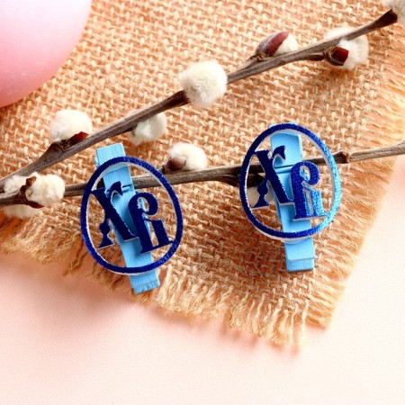 Brongs "HB" blue, set of 6 pcs.-3