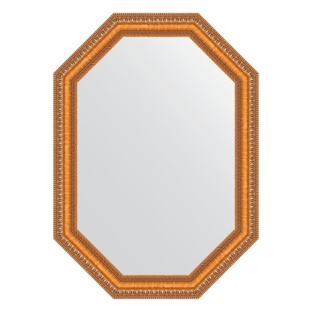 Mirror in the baguette frame, gold beads on bronze 60 mm, 51x71 cm