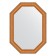 Mirror in the baguette frame, gold beads on bronze 60 mm, 51x71 cm