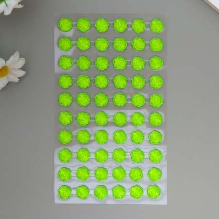 Sticker of rhinestones plastic "Flowers" MIX 30x10 cm-3
