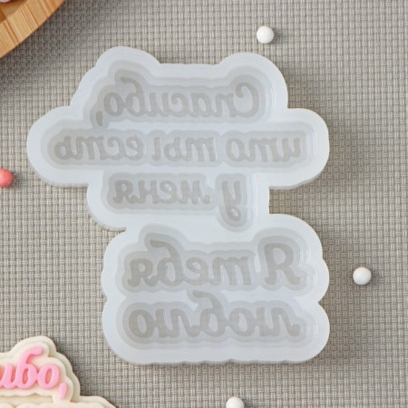 Silicone form "I love you", 8 × 4.5 cm, 6 × 3.5 cm, the color is transparent-1