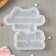 Silicone form "I love you", 8 × 4.5 cm, 6 × 3.5 cm, the color is transparent