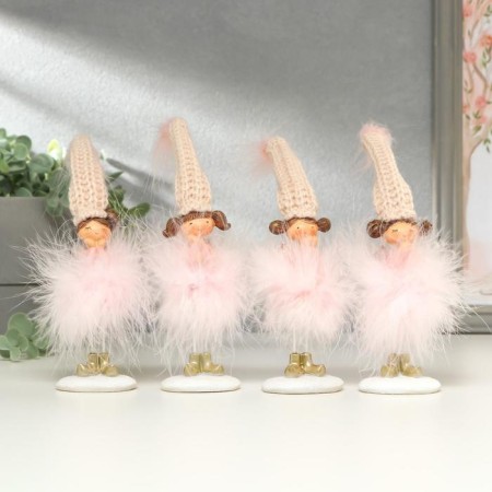 Souvenir Polystone "Angel-Low in the pink downy skirt" MIX 22x4x5 cm-4