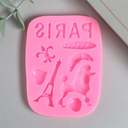 Mold Silicon "Paris" 8 items 1x8x9.8 cm