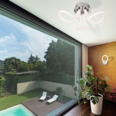 Ceiling chandelier Mantra Line, Led, 3000lm, 3000k, 200 mm, chromium color-4