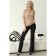 Female trousers, size 48, black color