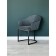 SHELL chair, 56 × 63 × 83 cm, blue color, black frame