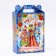 Gift box New Year's fair blue 18.5 x 10 x 30.5 cm