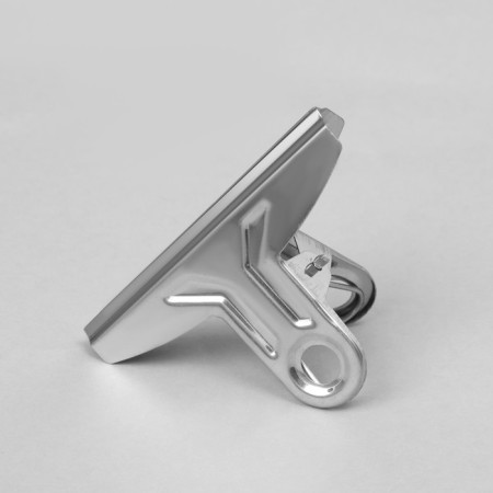 Metal clothespin 7.5 × 3.5 × 5 cm, (packing 20 pcs.), Color Chrome-3