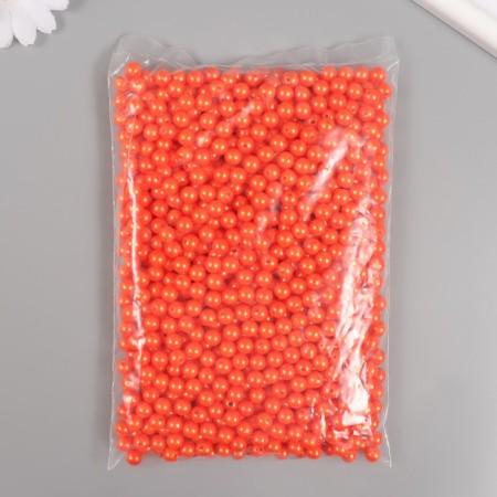 Set of beads "Pearls" d 8 mm, 250 gr, carrot-2