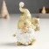 Souvenir Polystone "Grandfather Frost in a gold cap with a flashlight/asterisk" mix 8x5x12 cm