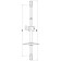 Shower stand LM8066C 685mm with a hexagonal soap dish, chrome