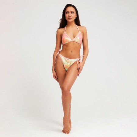 Separate Minaku swimsuit with sequins pink color, size 46-1