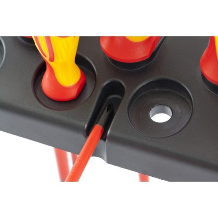 A set of screwdrivers of dielectric GROSS, up to 1000V, tester, CRMO, two -component handles, 8 pcs 1875-1