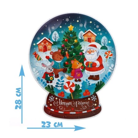 Figure puzzle in a metal box "Forest Friends", 60 parts-1