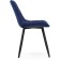 SHELS on a metal frame Chelsea Metal/velor, black/blue 50x60x80 cm