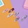 Invisibility for hair "Baby" (set 12 pcs) hearts, 3 cm, mix