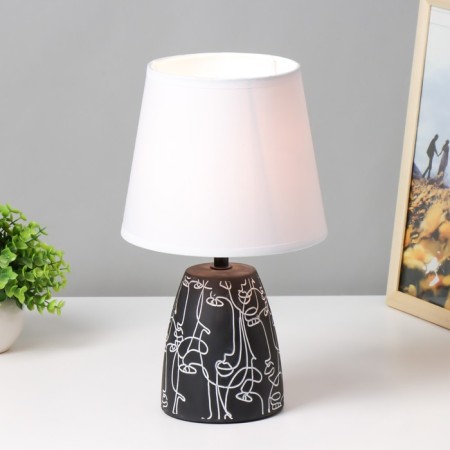 Pablo table lamp 1x40W E27 Black and white 18x18x30 cm Risalux-4