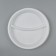 Disposable plate "2-secto" white, diameter 210 mm