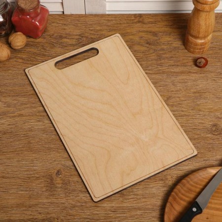 The board is cut and serving two -sided, rectangular, cutting handle, 30 × 20 × 0.6 cm