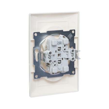 Double Luazon Lighting "Antei", 10 A, hidden, without salary, white-2