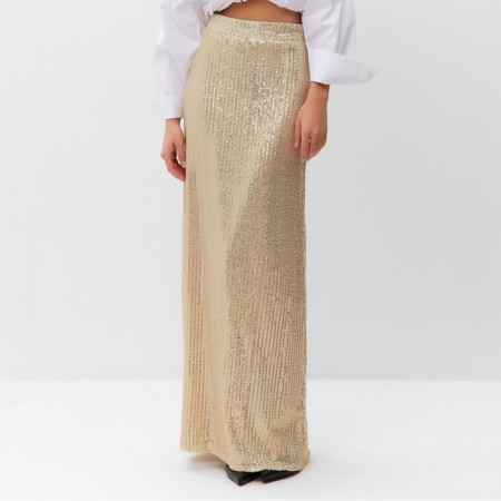Women's skirt from sequins Mist, p. 46, golden