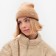 Women's hat minku, beige color, rr 56-58
