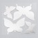 Interior mirror sticker "Butterflies" 38x31 cm