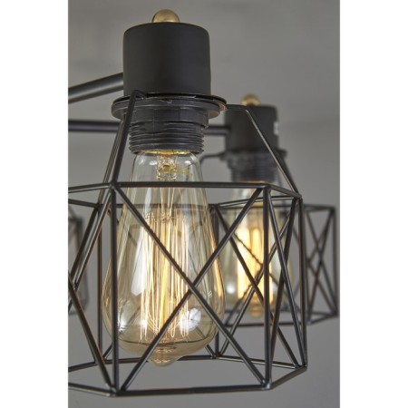 Ceiling light ESCADA, 508/5PL. 5x60W, E27, 600x600x275 mm, black color-4