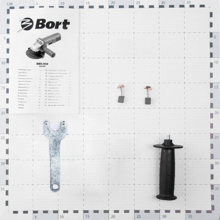 Corner grinder Bort BWS-950, 900 W, 12000 rpm, 125x22.2 mm, M14-4