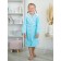 Terry robe of children's "ears", size 30, blue color