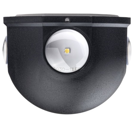 Lamp wall -mounted invoice Duwi Nuovo 103x103x77mm 4W plastic 3000k IP 54 Black 4 rays 990523-4