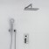 The wasserkraft A14131 shower system, built -in, tropical shower, shower, chromium