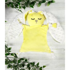 Comforter pillow - heating pad, yellow color