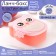 Lancer-bex Plastic with a spoon "Owl", 2 departments: 300 ml, 450 ml, color mix