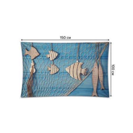 Decorative panel with photo printing "Souvenir catch", horizontal, size 100x150 cm-1