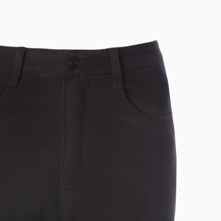 Palazzo jeans are female, black color, size 27-7