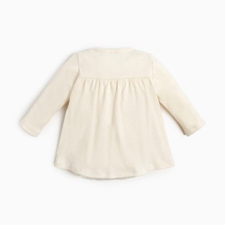 Body dress I am "Merry XMAS", height 68-74 cm, beige color-6