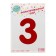 Foil ball 32 "number 3, individual packaging, red color
