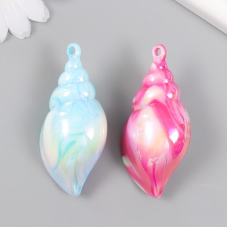 Decor for creativity Plastic "Shell. Hologography" mix 7 cm