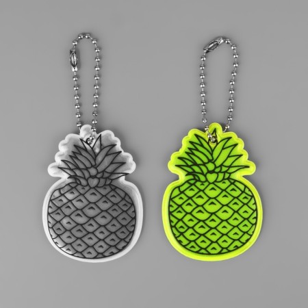 Reflective element "pineapp", bilateral, 5.5 × 4 cm, mix color-4