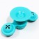 A toy-vaguine on a suction cup for cats, with cat mint, 2 compartments, turquoise